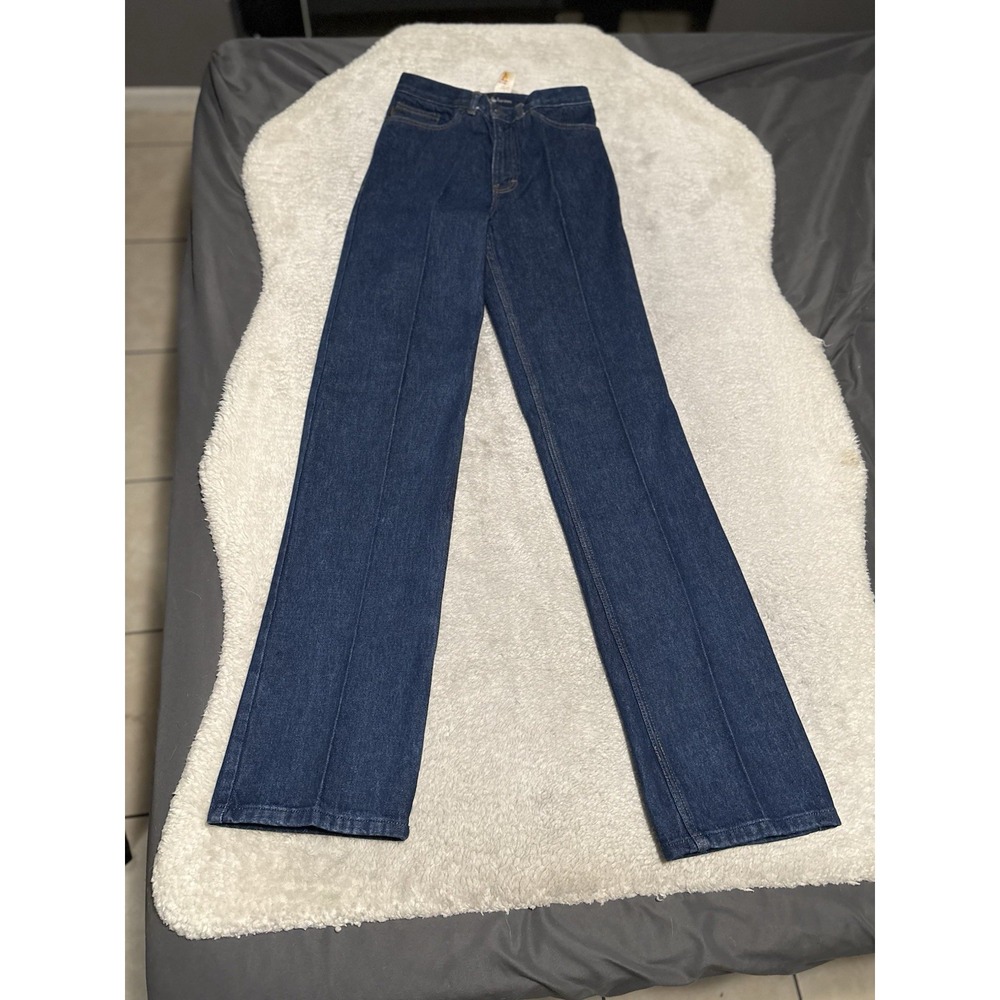 Vintage Ralph Lauren Dark Wash Jeans Size 27x35 NWT Made In USA Button Fly